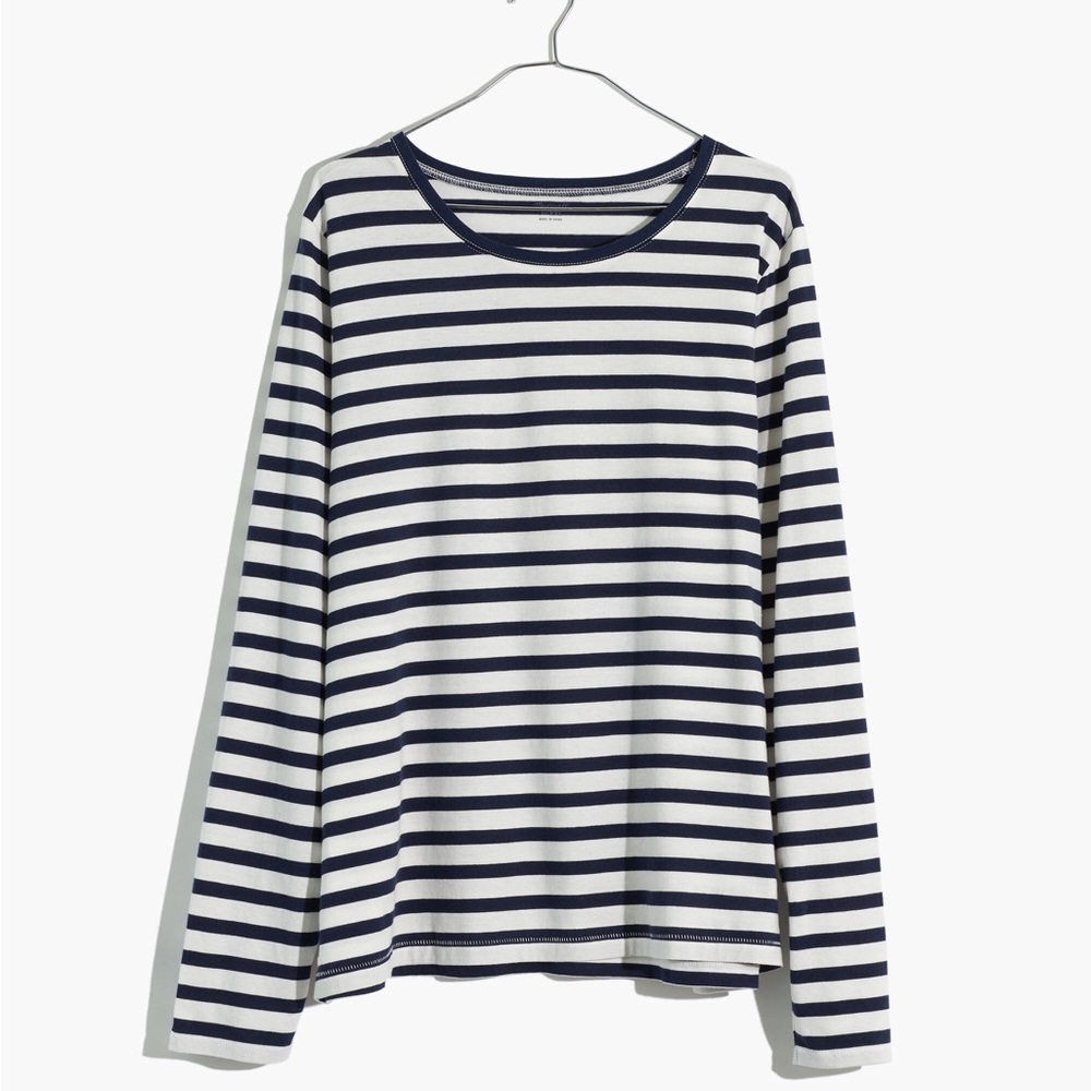 Madewell Northside Vintage Long-Sleeve Tee in Morris Strip